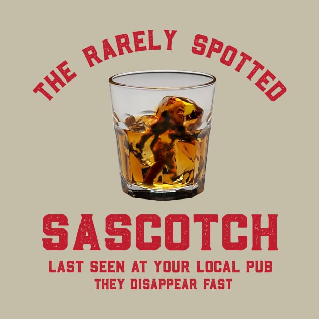 Sascotch Drinking Humor by DavidLoblaw