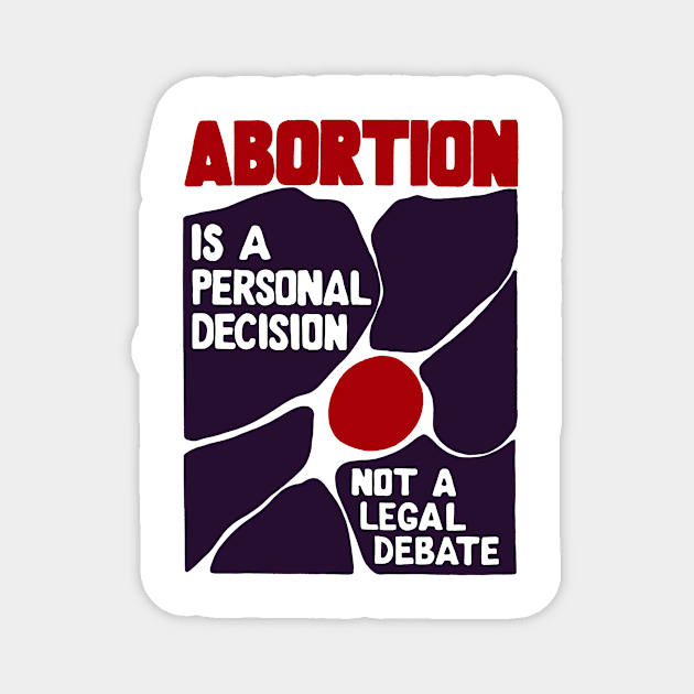 pro choice vintage 60s Magnet by Luckyno