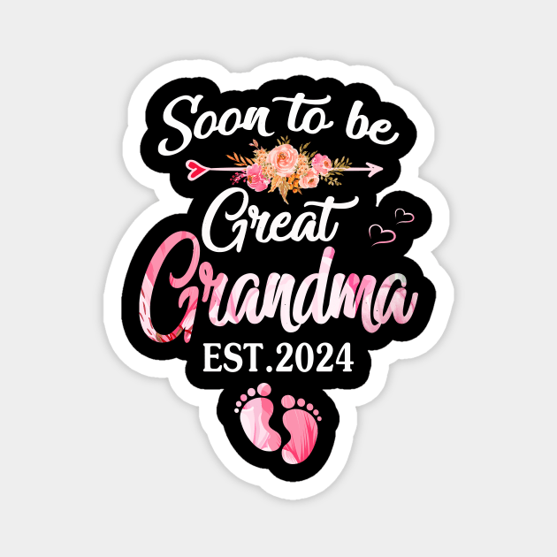 soon to be Great grandma 2024 Magnet by Bagshaw Gravity