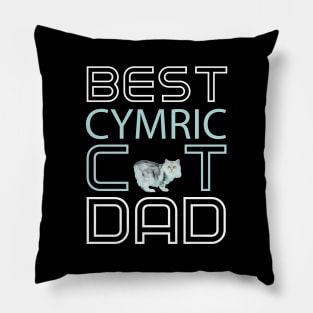 Best Cymric Cat Dad Pillow