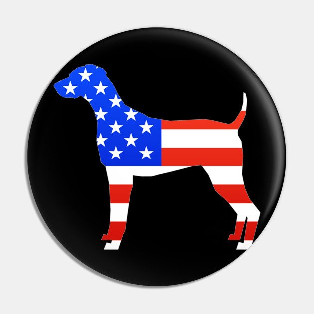 American Flag German Shorthaired Pointer Silhouette Gift For