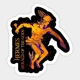 Hermes Messenger of the Gods Mosaic Color Sticker for Sale by