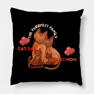 The Perfects Cat Family Pillow