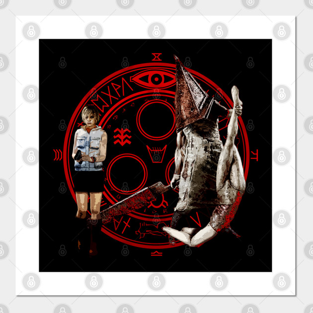 SILENT HILL PYRAMID HEAD GIANT WALL ART POSTER X2335 SILENT HILL PYRAMID HEAD GIANT WALL ART POSTER X2335