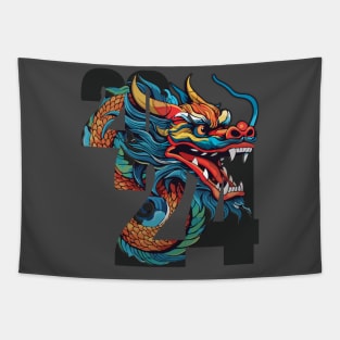 Chinese New Year of Wood Dragon 2024 Tapestry