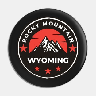 Rocky Mountain Wyoming - Travel Pin