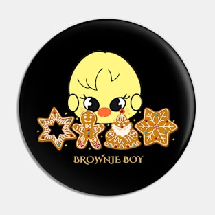 Stray Kids Felix Fan art - Christmas Brownie boy Pin