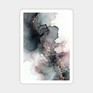 Smoky Dream - Abstract Alcohol Ink Art Magnet