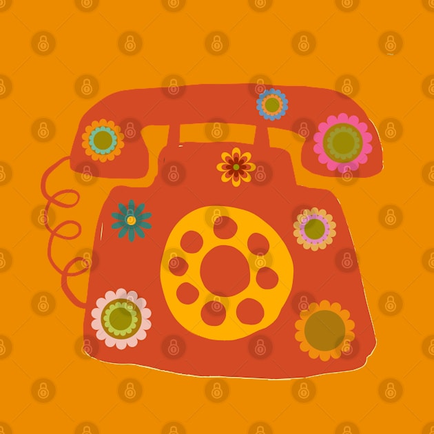 PRODUCT OF THE 60s DESK TELEPHONE by DAZu