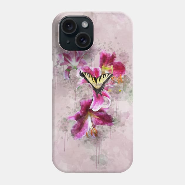 Butterfly on Lilly Phone Case by allison_BUTH