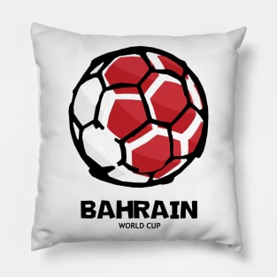 Bahrain Football Country Flag Pillow