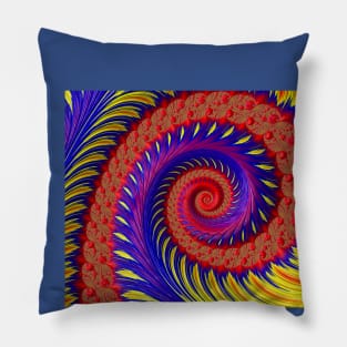 "Swirling 3D Colors" Pillow