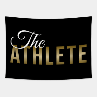 The ATHLETE (DARK BG) | Minimal Text Aesthetic Streetwear Unisex Design for Fitness/Athletes | Shirt, Hoodie, Coffee Mug, Mug, Apparel, Sticker, Gift, Pins, Totes, Magnets, Pillows Tapestry