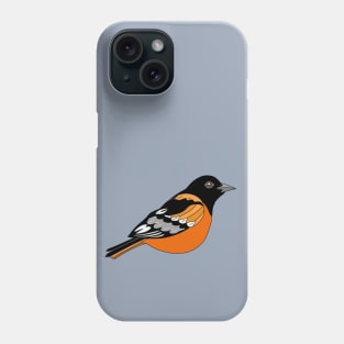 Orange and Black Baltimore Oriole Bird Phone Case