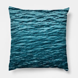 Watercolor Ocean Surface Patterns Pillow