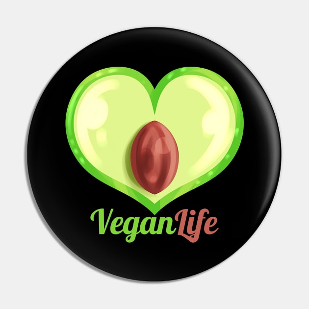 Heart Shaped Aubergine - Vegan Life - Go Vegan Pin by SinBle