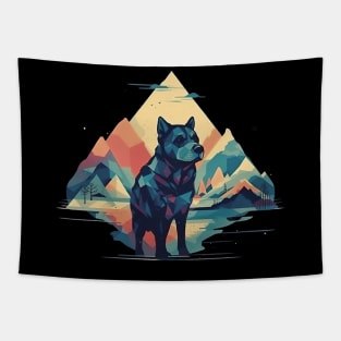 Abstract dog Tapestry