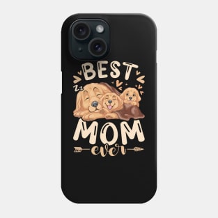 Best Mom Ever Golden Retriever Mother  Puppies Mothers Day Phone Case