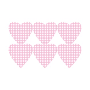 Pink Gingham Hearts T-Shirt