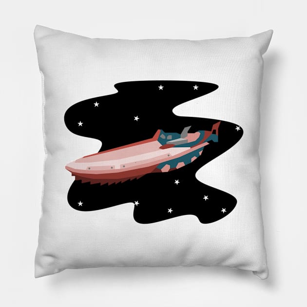 Nautilus Space Submarine Pillow by inotyler