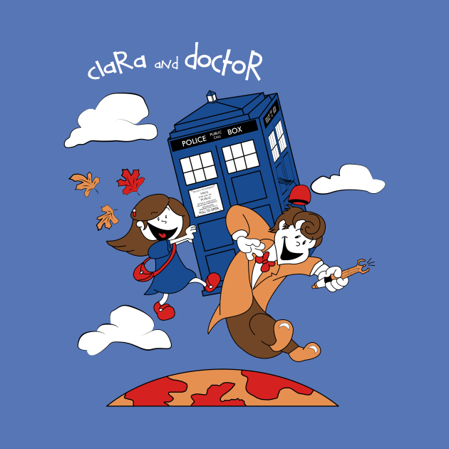 Clara and Doctor travel with Tardis by repalheiros