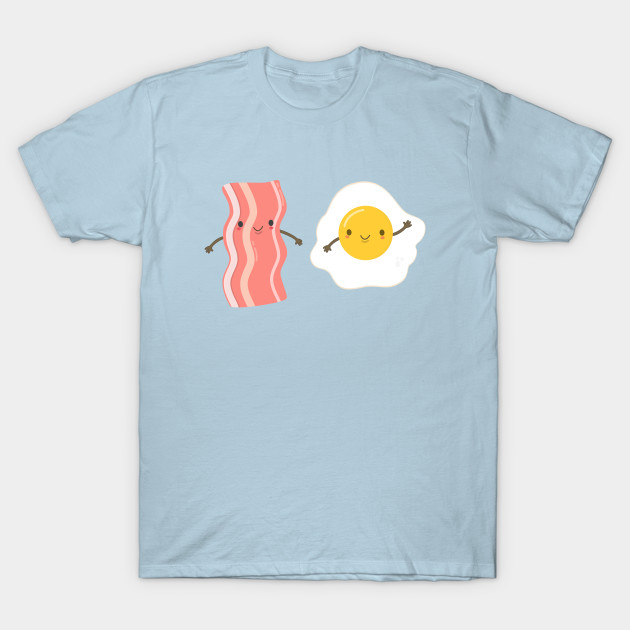 Discover Cute and Kawaii Bacon and Eggs T-Shirt - Cute Egg - T-Shirt