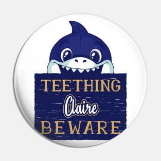 Claire - Funny Kids Shark - Personalized Gift Idea - Bambini Pin