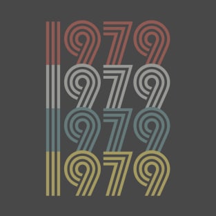 1979 Birth Year Retro Style T-Shirt