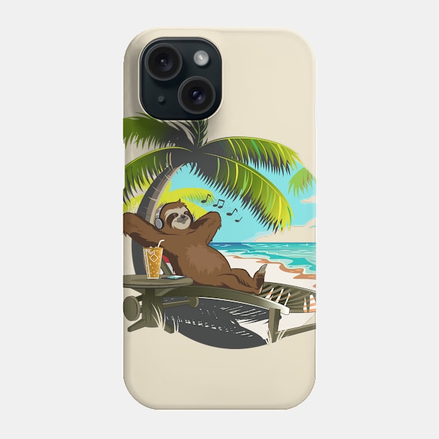 Lazy Sunday Sloth Phone Case by xeravin