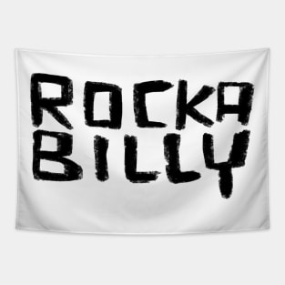 Rock Music Handlettered Font Rockabilly Tapestry