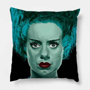 The Bride (Blues/Greens) Version Pillow