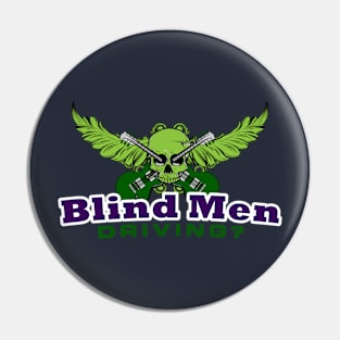 Blind Men Driving Logo Tee Pin