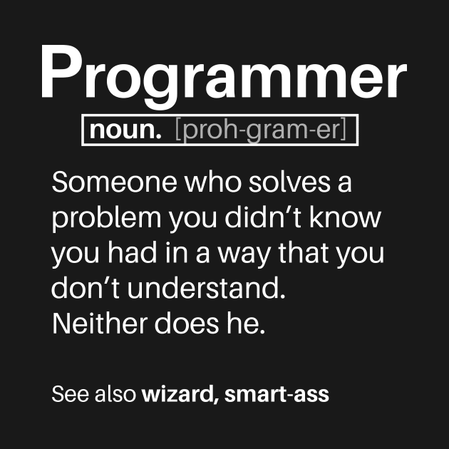 Funny Programmer Dictionary Entry by heckomen