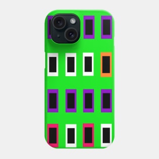 Colorful Green Pink Orange Pop Art Mod Square Pattern Phone Case