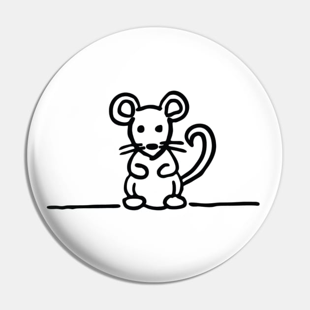 Mouse Pin by LunarCartoonist