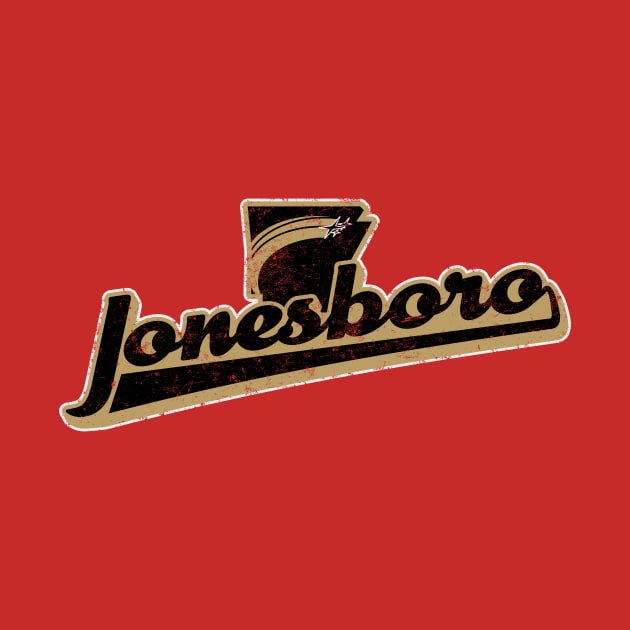 Jonesboro Retro Swash (Gold) by rt-shirts