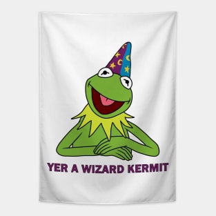 Yer A Wizard Kermit Tapestry