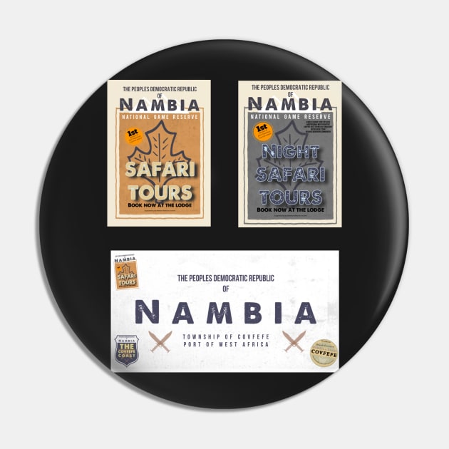 Vintage Nambian Travel Stickers - Set 3 Pin by Dpe1974