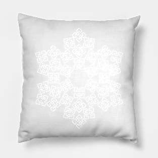 White Snowflake Pillow