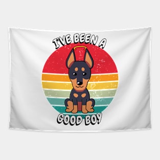 Cute guard dog is a good boy Tapestry