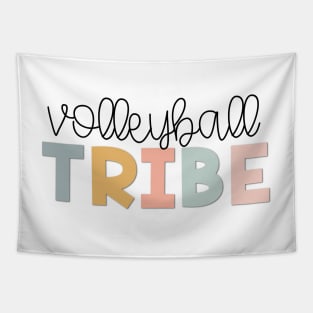 Volleyball Tribe Muted Pastels Tapestry