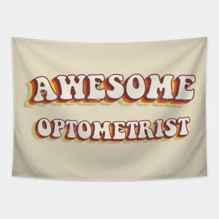 Awesome Optometrist - Groovy Retro 70s Style Tapestry