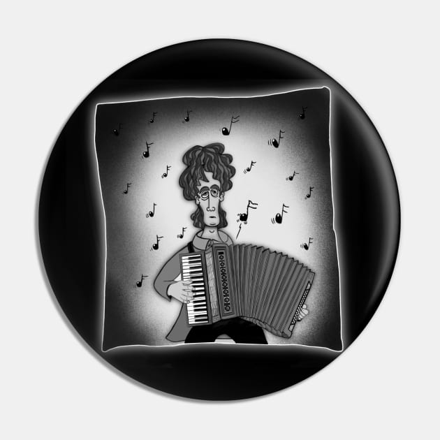 Wrong note... Accordion. Grey. Pin by AtelierFafard