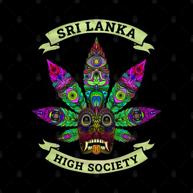 Sri Lanka Ganja Yaka Mask (Devil Mask) High Society iv by EYECHO