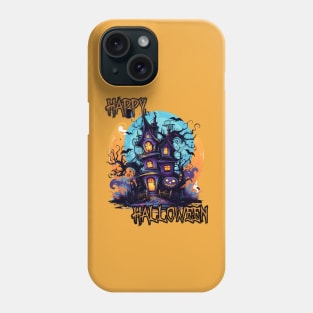 Haunted House Happy Halloween Phone Case