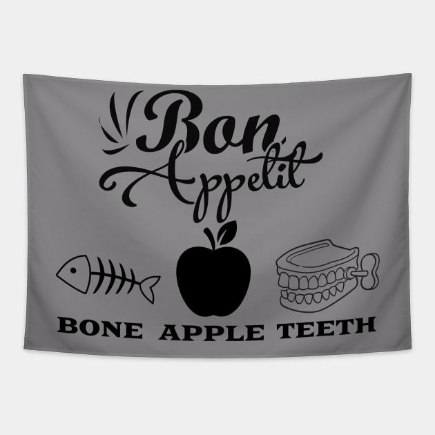 Bone Appetit Tapestry by Turtle Trends Inc