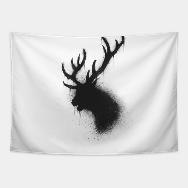 Dark deer Tapestry by barmalisiRTB