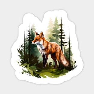 Forest Foxes Magnet