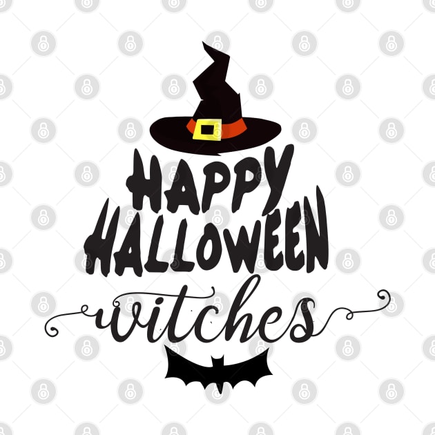 Happy Halloween Witches by Grafikstudio