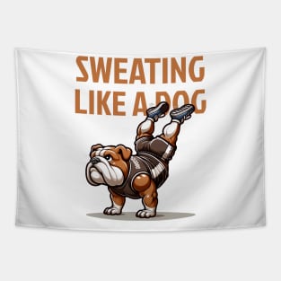 Sweating Like a Dog: Bulldog Conquers HSPU Tapestry